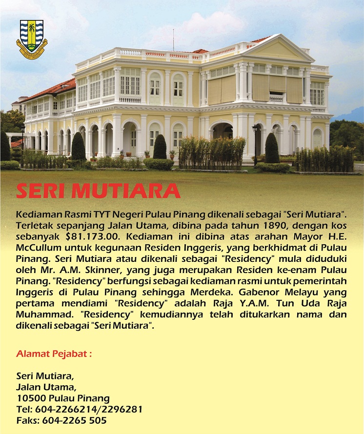 Portal Rasmi Kerajaan Negeri Pulau Pinang Pejabat Dan Kediaman Tyt